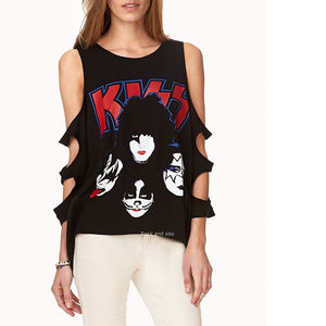 Forever 21 Tops - Kiss Band Logo Masks Tank Top Tee L NWT Forever 21 Tops - Kiss Band Logo Masks Tank Top Tee L NWT